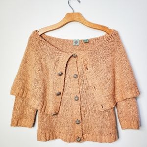 Anthropologie Monogram HWR Cardigan Size S